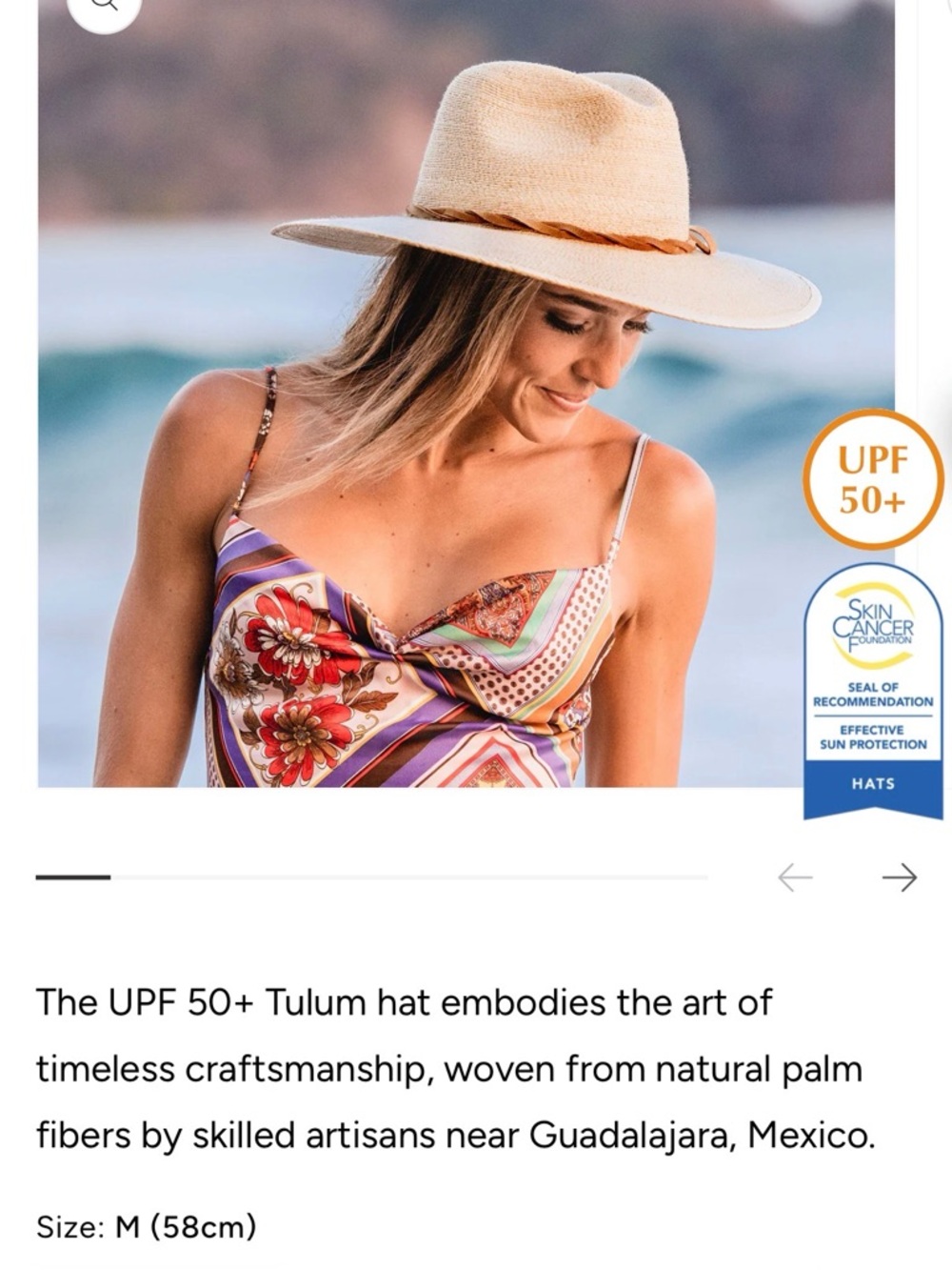 Wallaroo Natural Straw Sun Hat with Tie